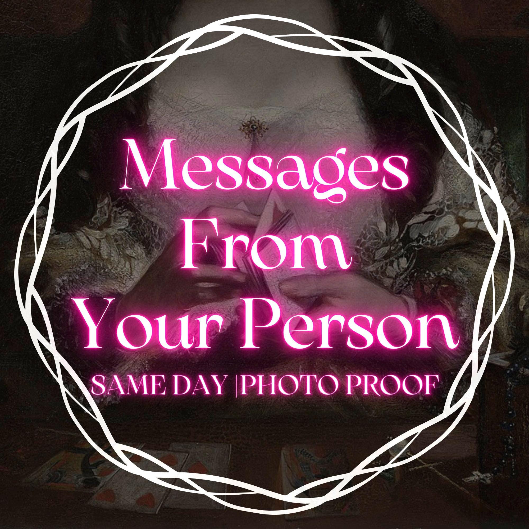 SAME DAY Messages From Your Person Oracle Reading (Ex, Current Lover, Crush, Divorce, Twin Flame, Soul Mate etc)