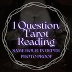 SAME HOUR 1 Question Tarot In-Depth Intuitive Reading (Love, Career, School, Reconciliation, General Situation)